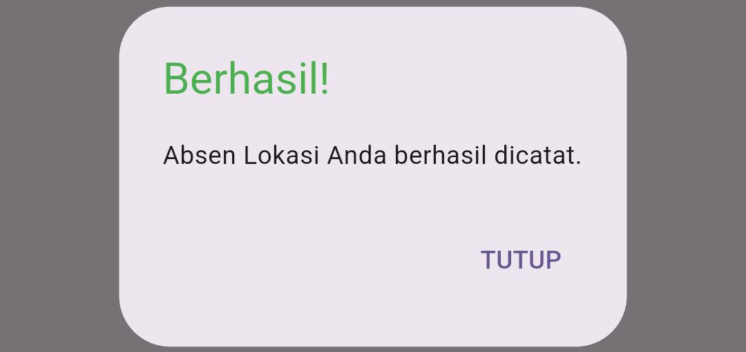 Absen Berhasil
