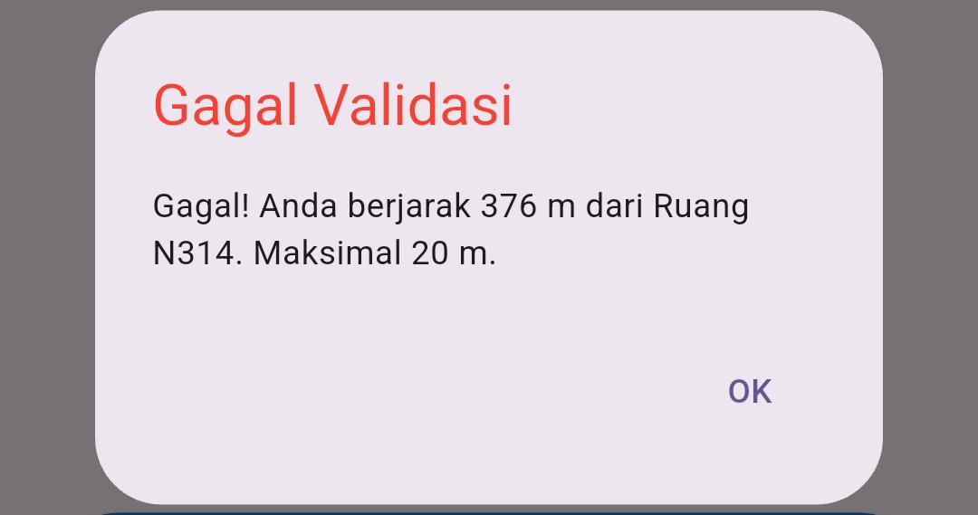 Jarak Terlalu Jauh